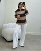 RUGBY SHIRT - MARRON