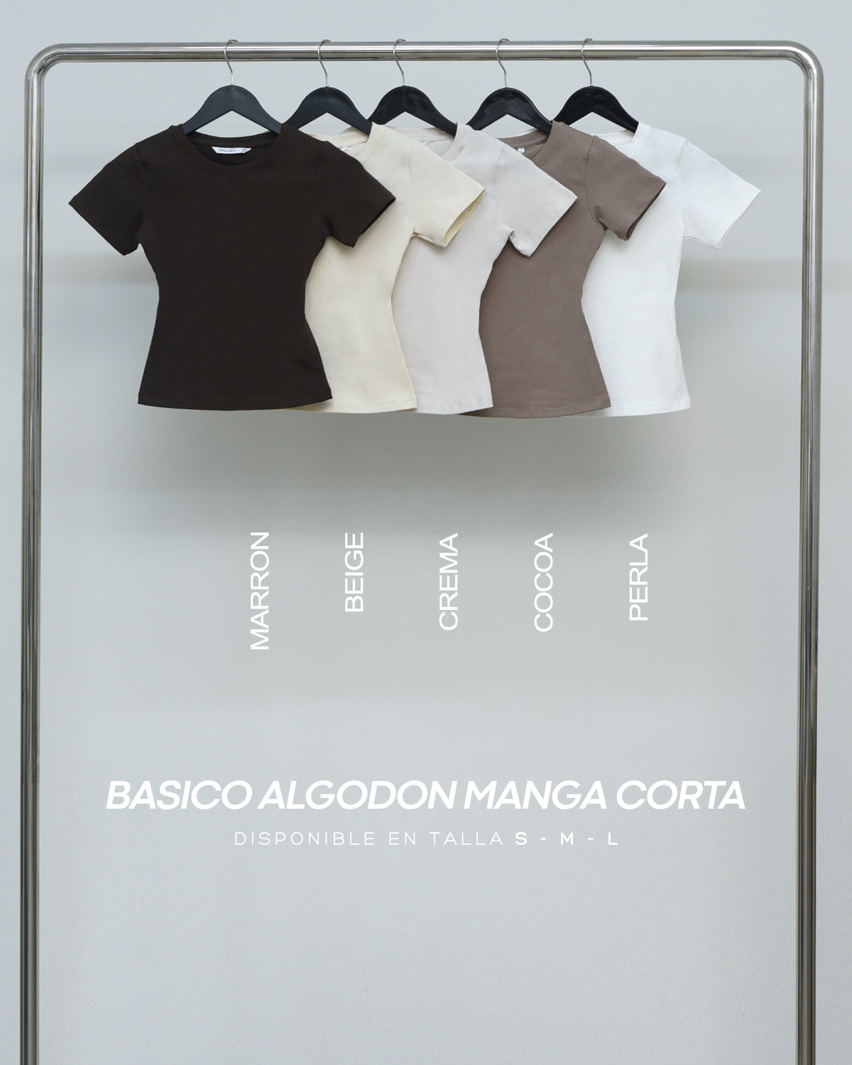 TOP BASICO ALGODON MANGA CORTA