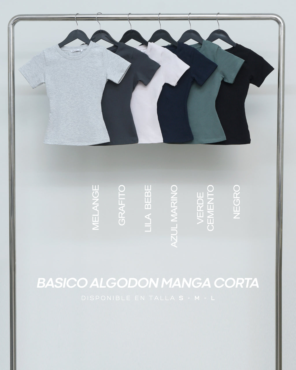 TOP BASICO ALGODON MANGA CORTA