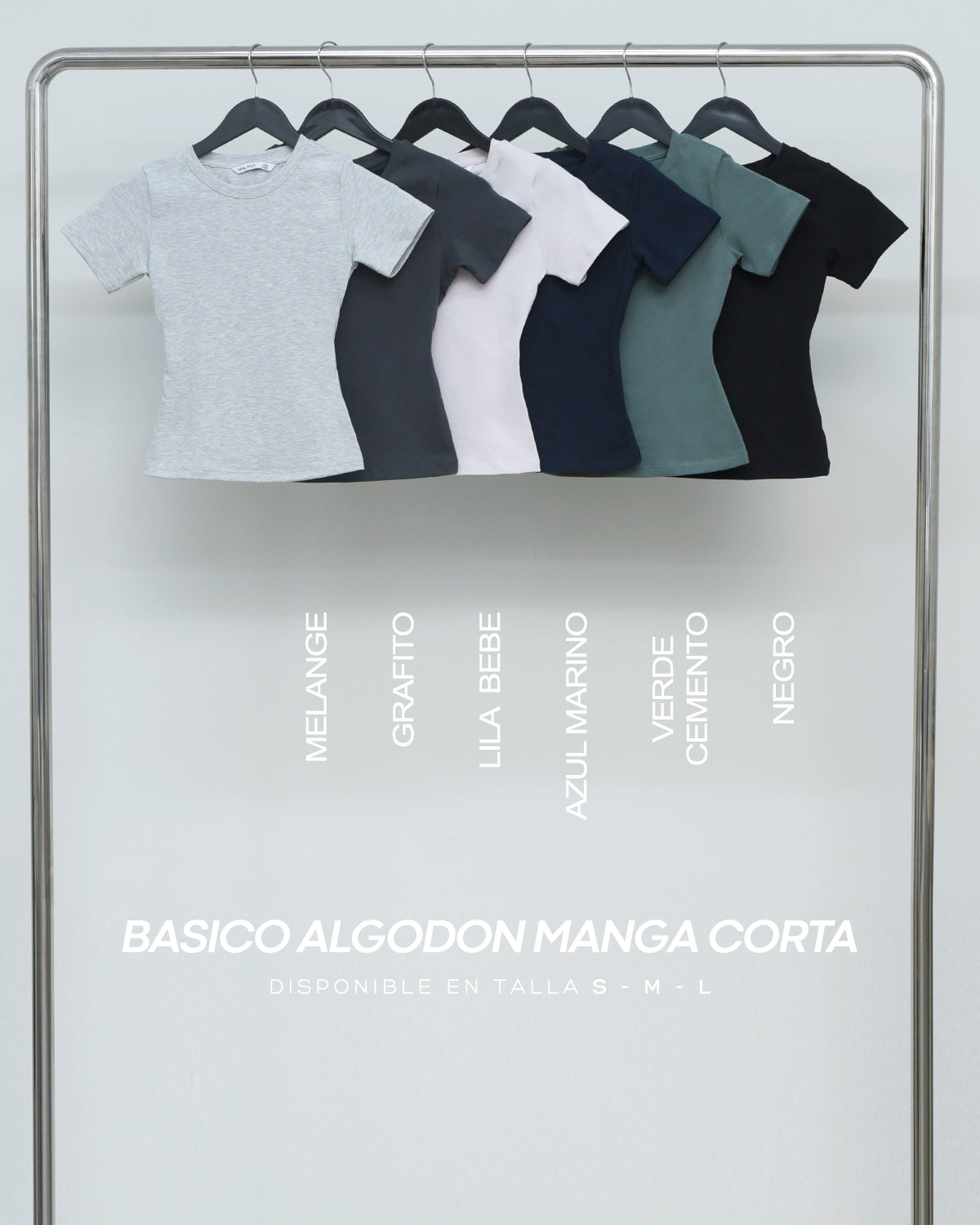 TOP BASICO ALGODON MANGA CORTA