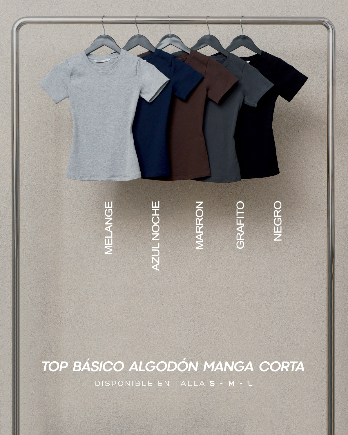 TOP BASICO ALGODON MANGA CORTA