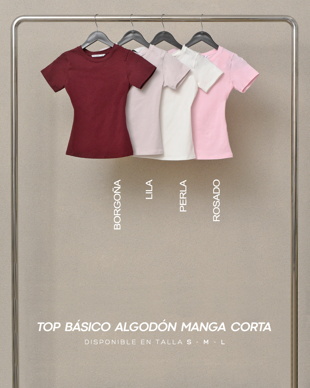 TOP BASICO ALGODON MANGA CORTA