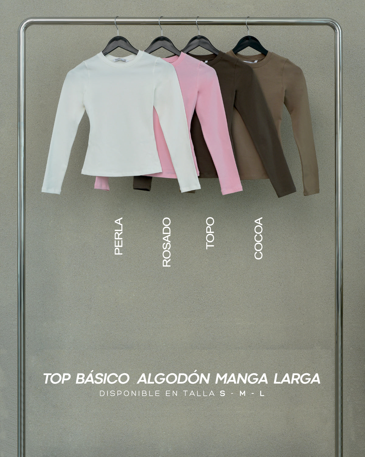 TOP BASICO ALGODON MANGA LARGA