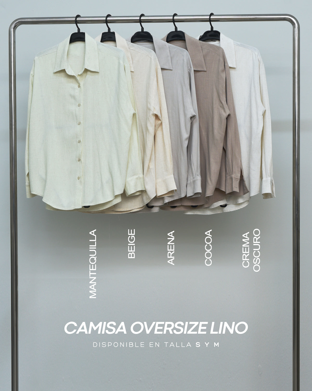 CAMISA OVERSIZE LINO - COCOA