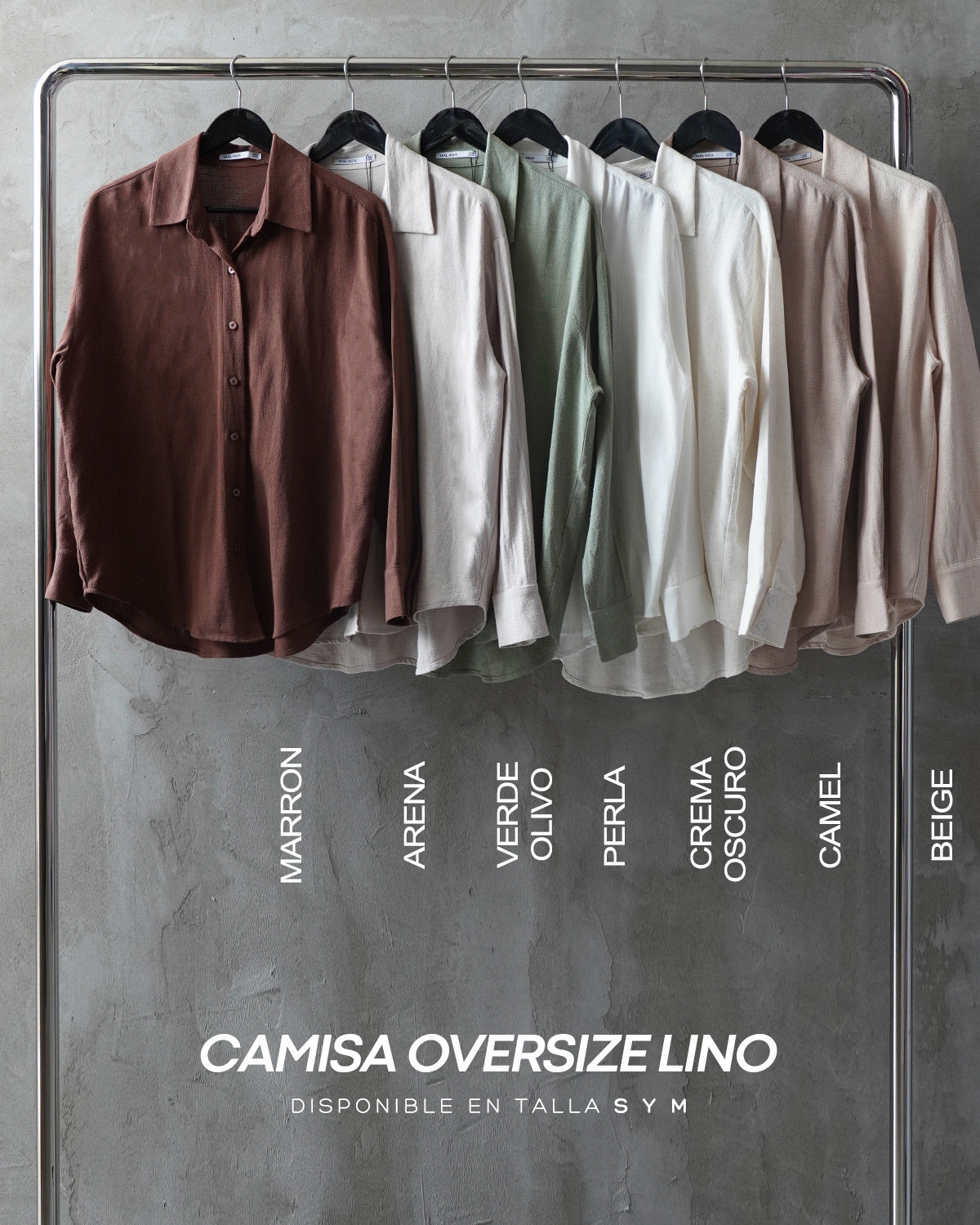 CAMISA OVERSIZE LINO - BEIGE