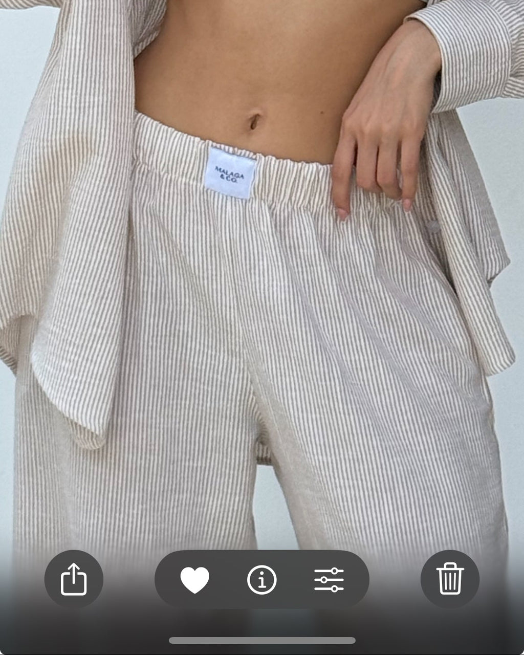 PIJAMA PANTS - RAYAS BEIGE