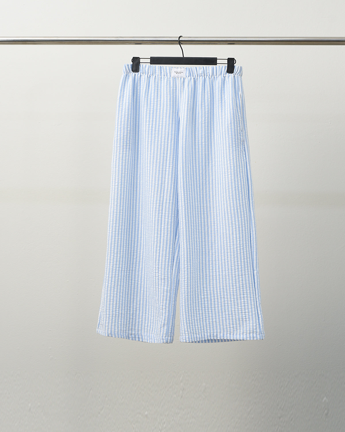 PIJAMA PANTS - RAYAS GRUESAS CELESTE