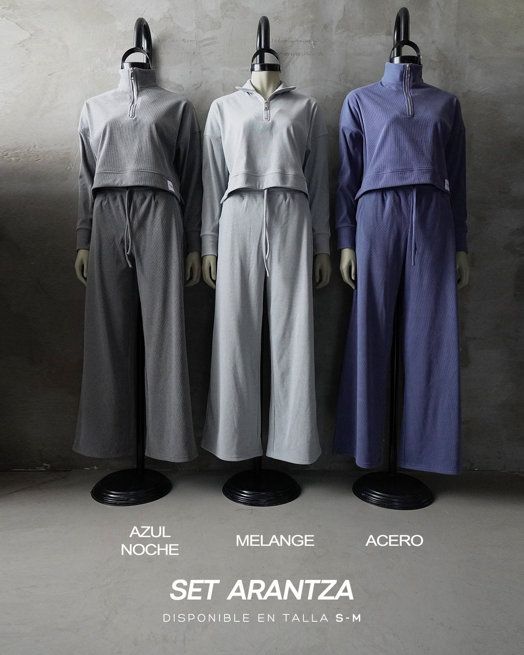 SET ARANTZA - GRIS OSCURO