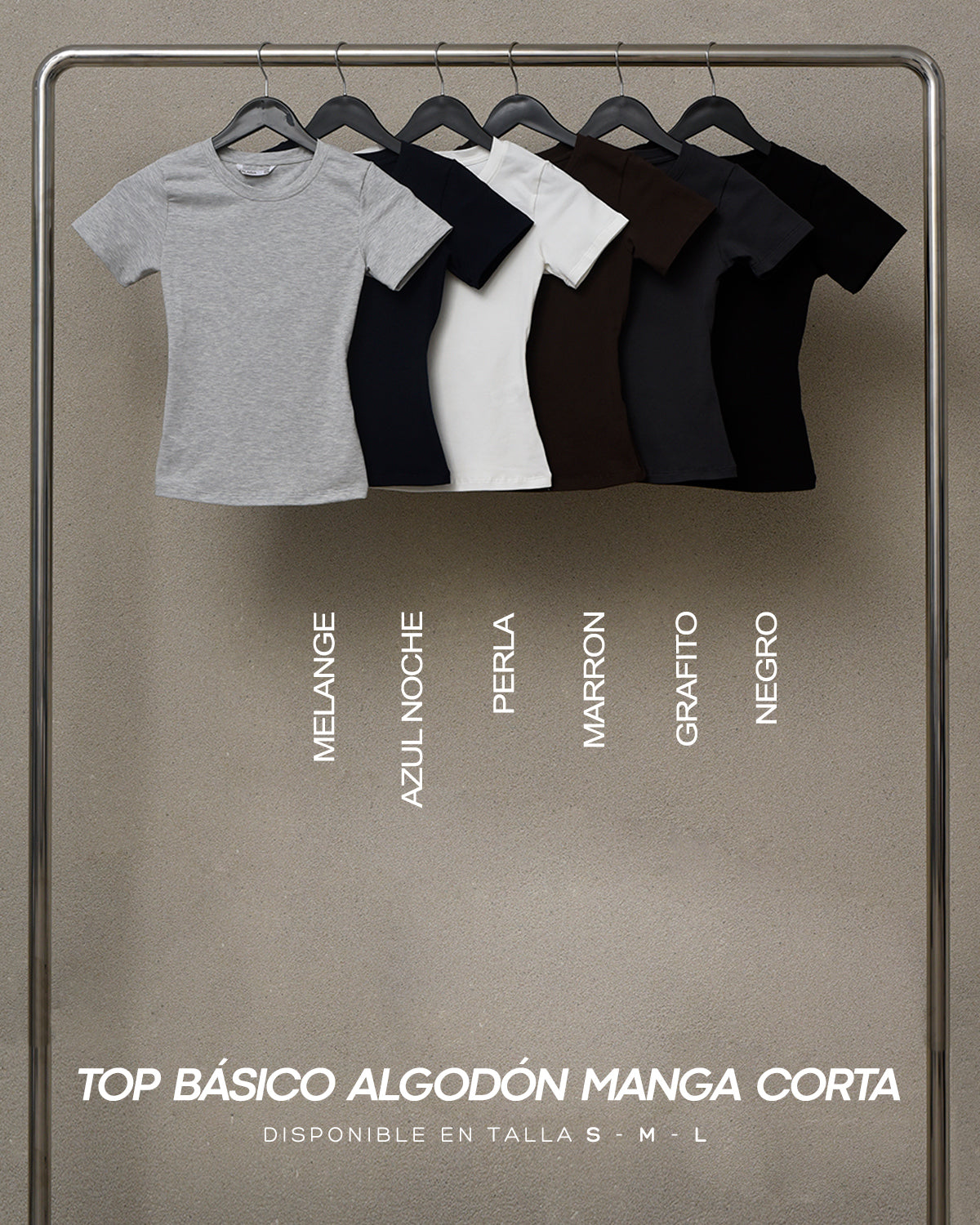 TOP BASICO ALGODON MANGA CORTA