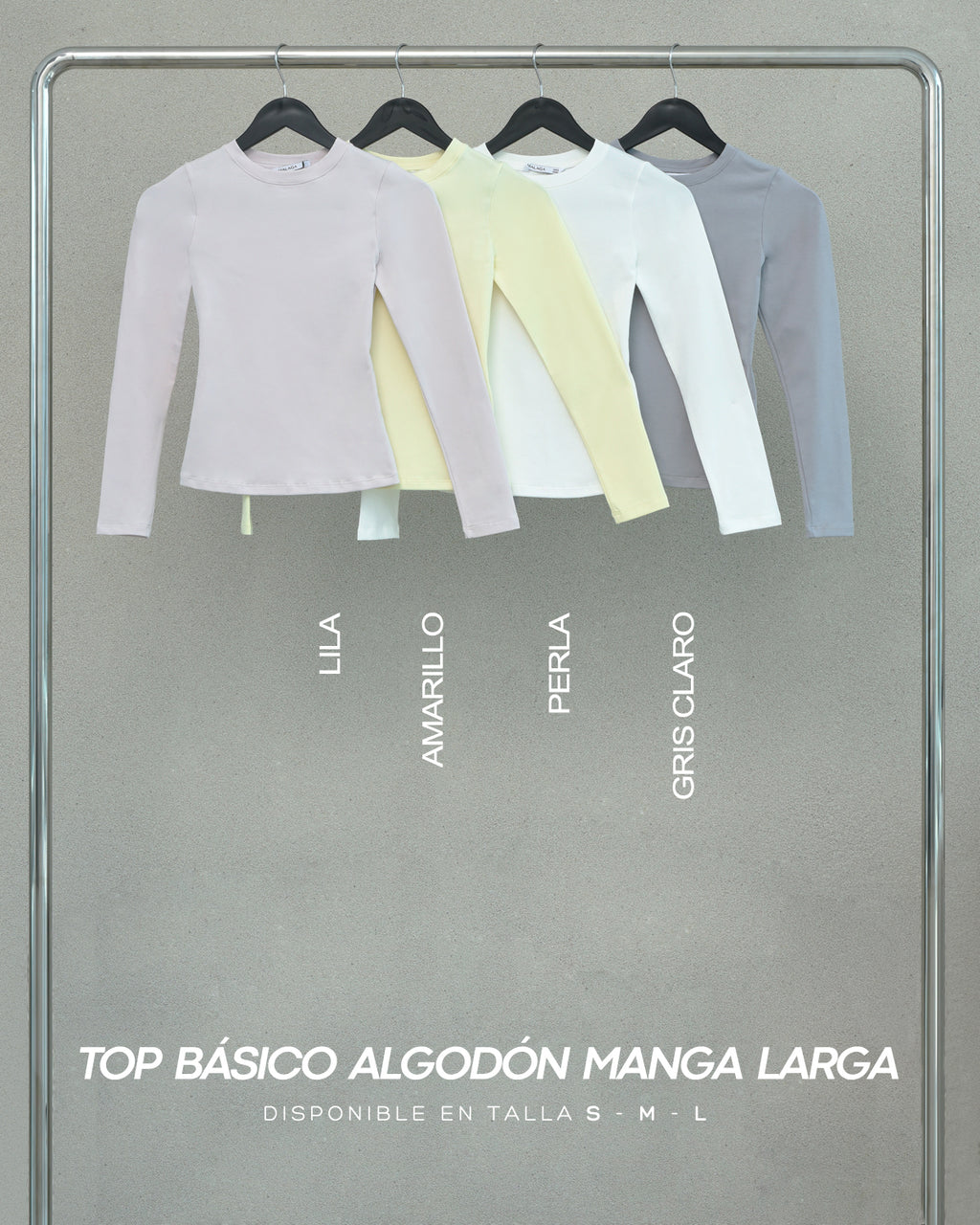 TOP BASICO ALGODON MANGA LARGA
