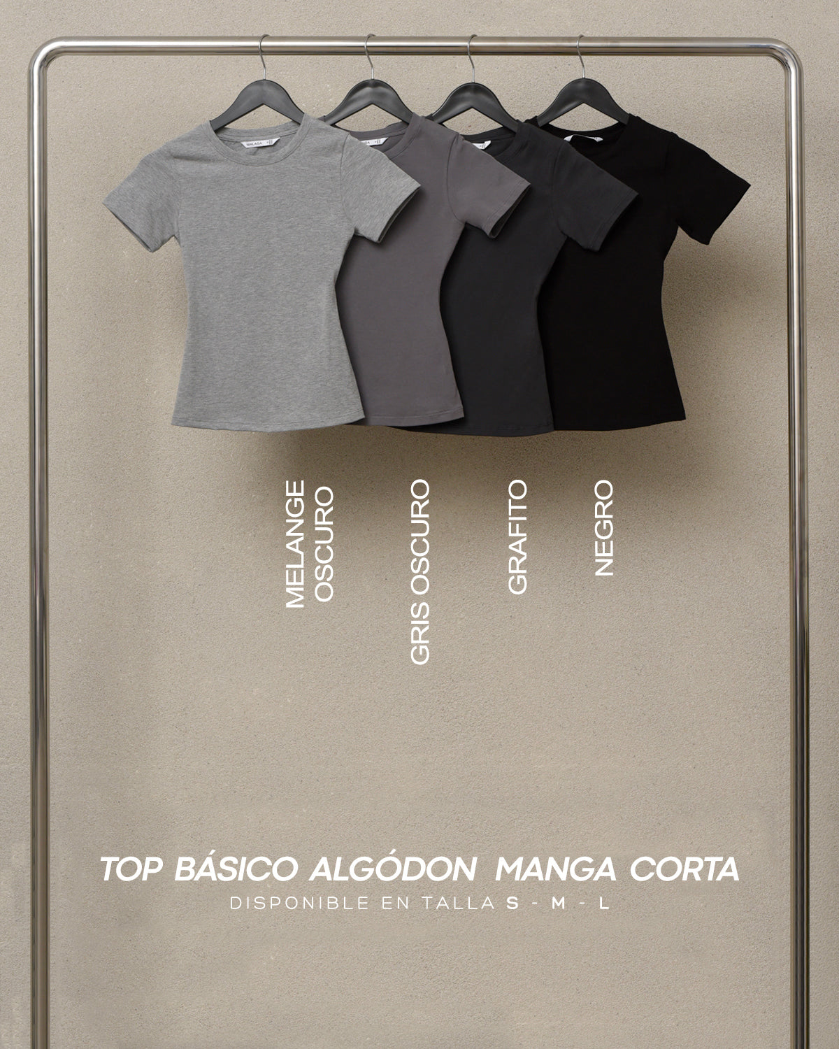 TOP BASICO ALGODON MANGA CORTA