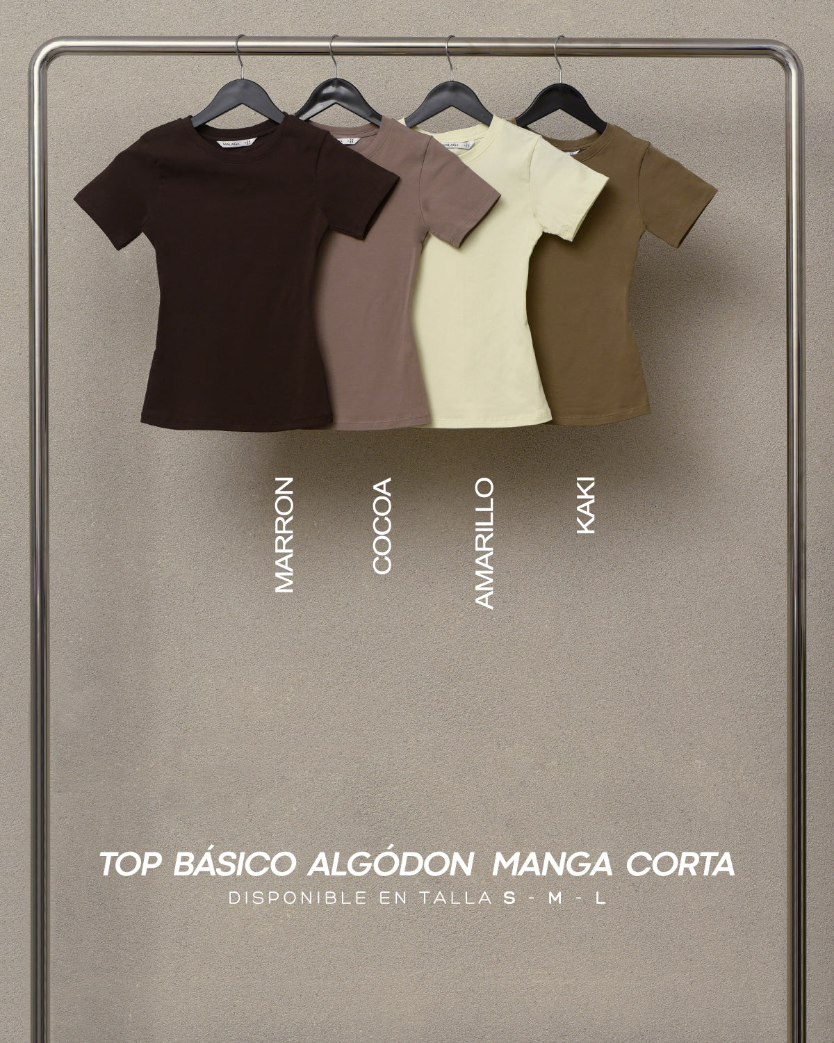TOP BASICO ALGODON MANGA CORTA