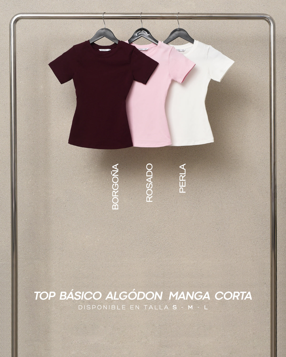 TOP BASICO ALGODON MANGA CORTA