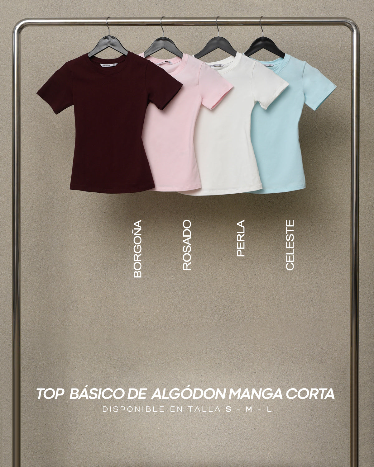 TOP BASICO ALGODON MANGA CORTA