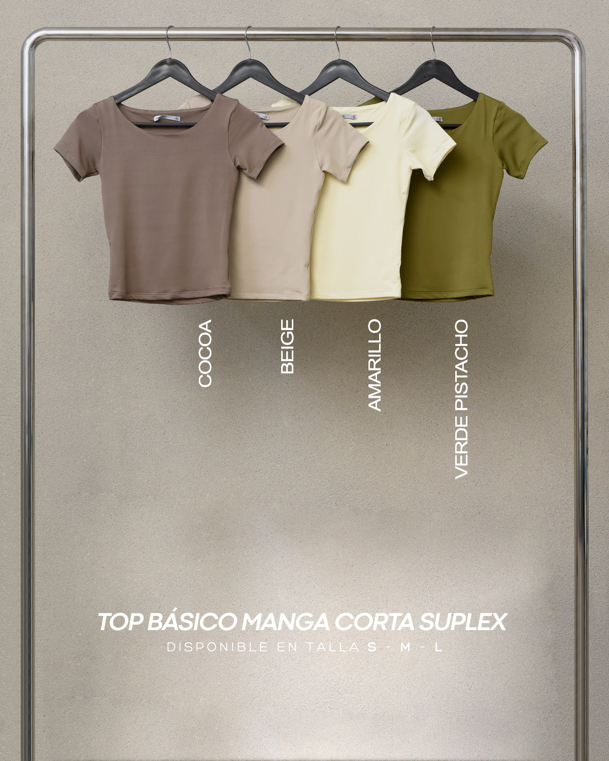 TOP BASICO MANGA CORTA SUPLEX