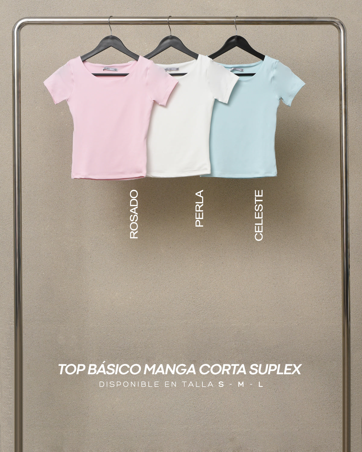 TOP BASICO MANGA CORTA SUPLEX