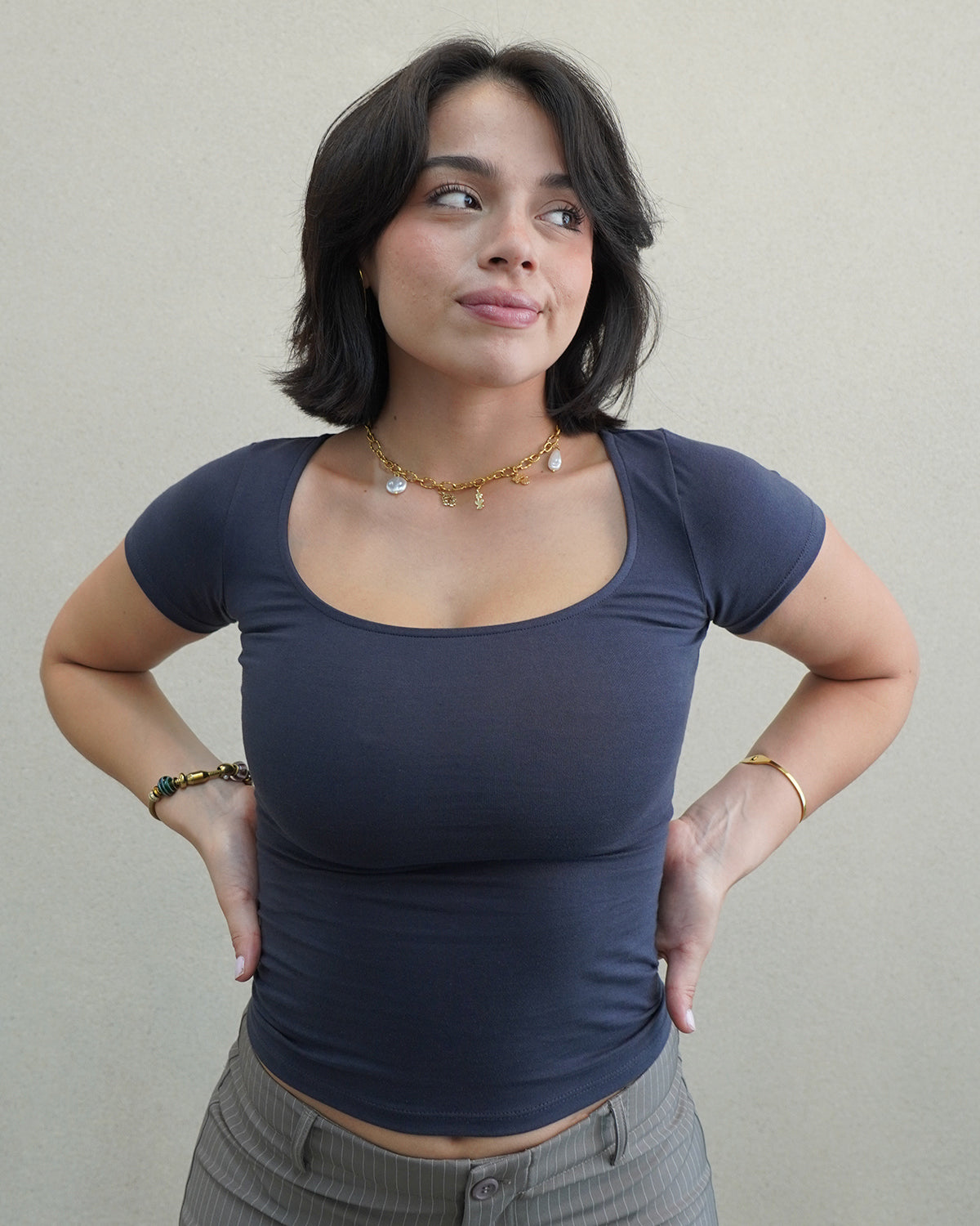 TOP BRIELLA MANGA CORTA