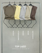 TOP LAZO MANGA CORTA