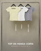 TOP VIA MANGA CORTA