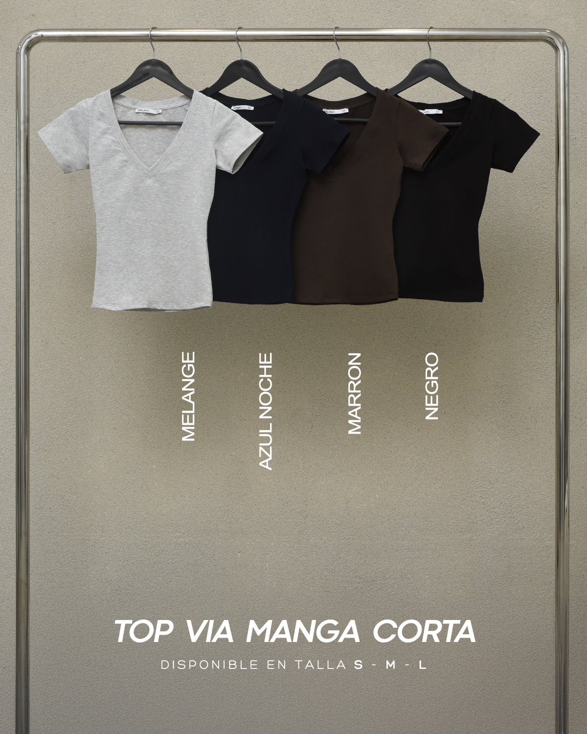 TOP VIA MANGA CORTA