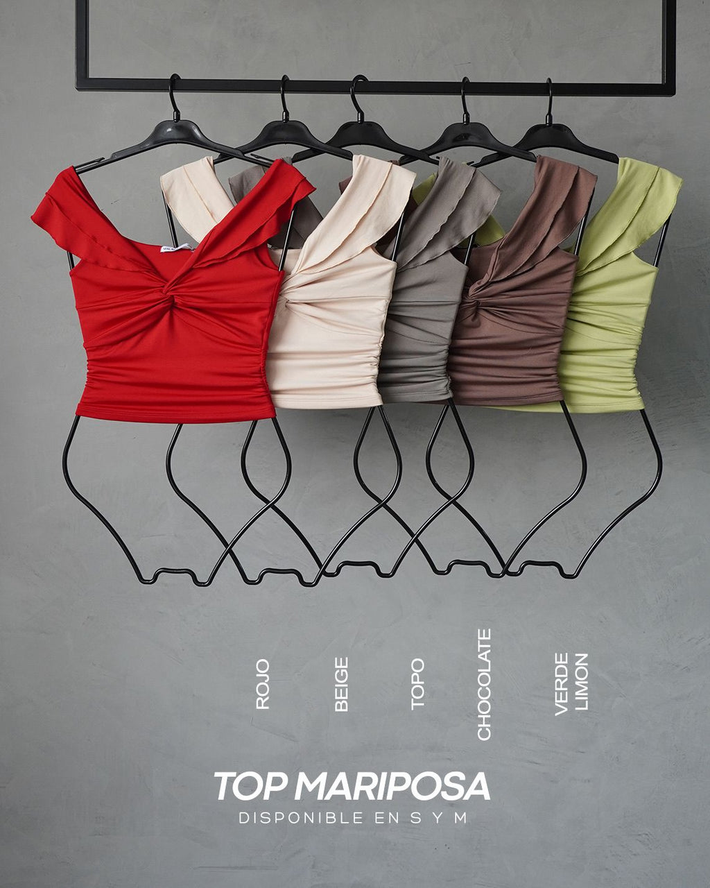 TOP MARIPOSA - CHOCOLATE