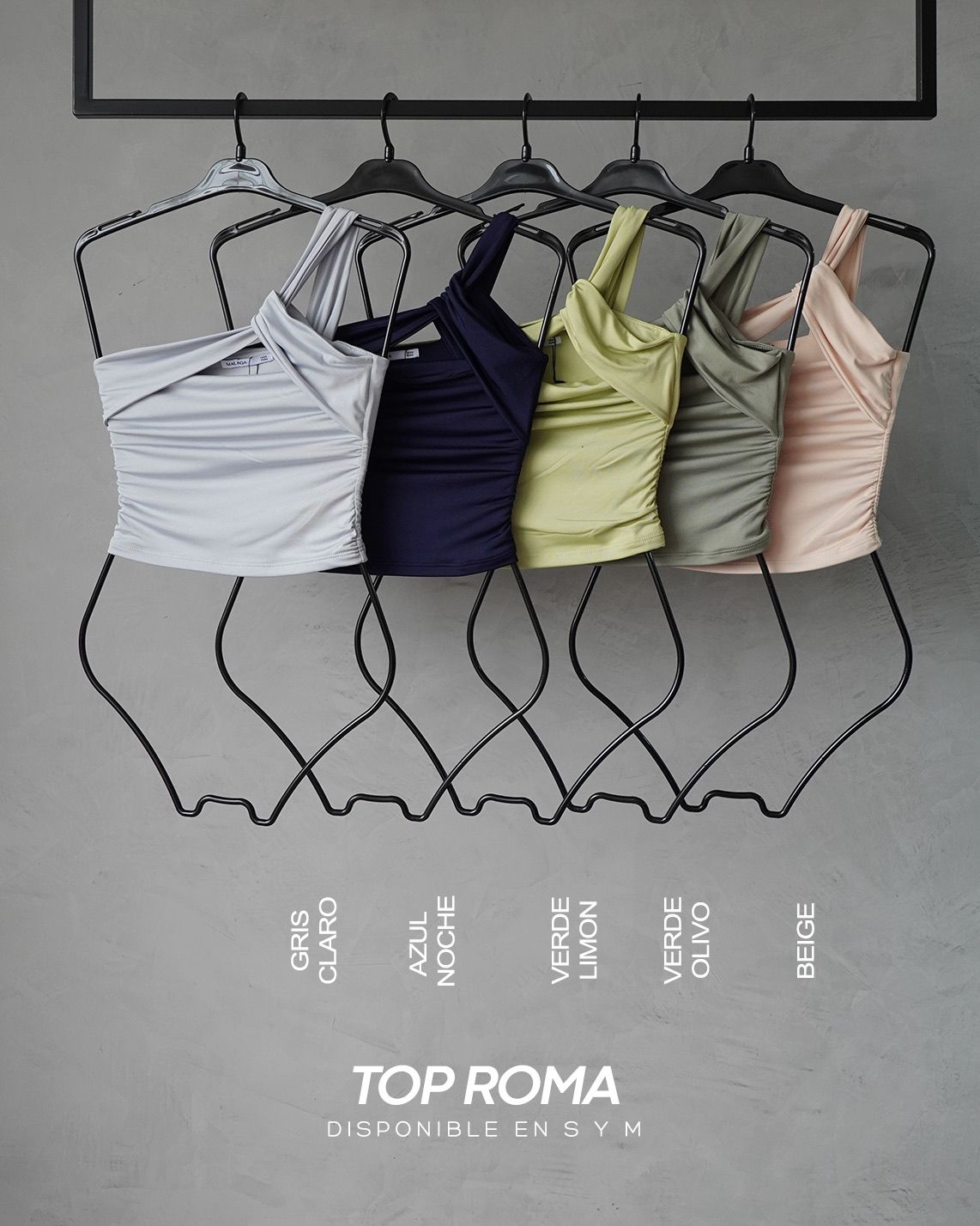 TOP ROMA - GRIS CLARO