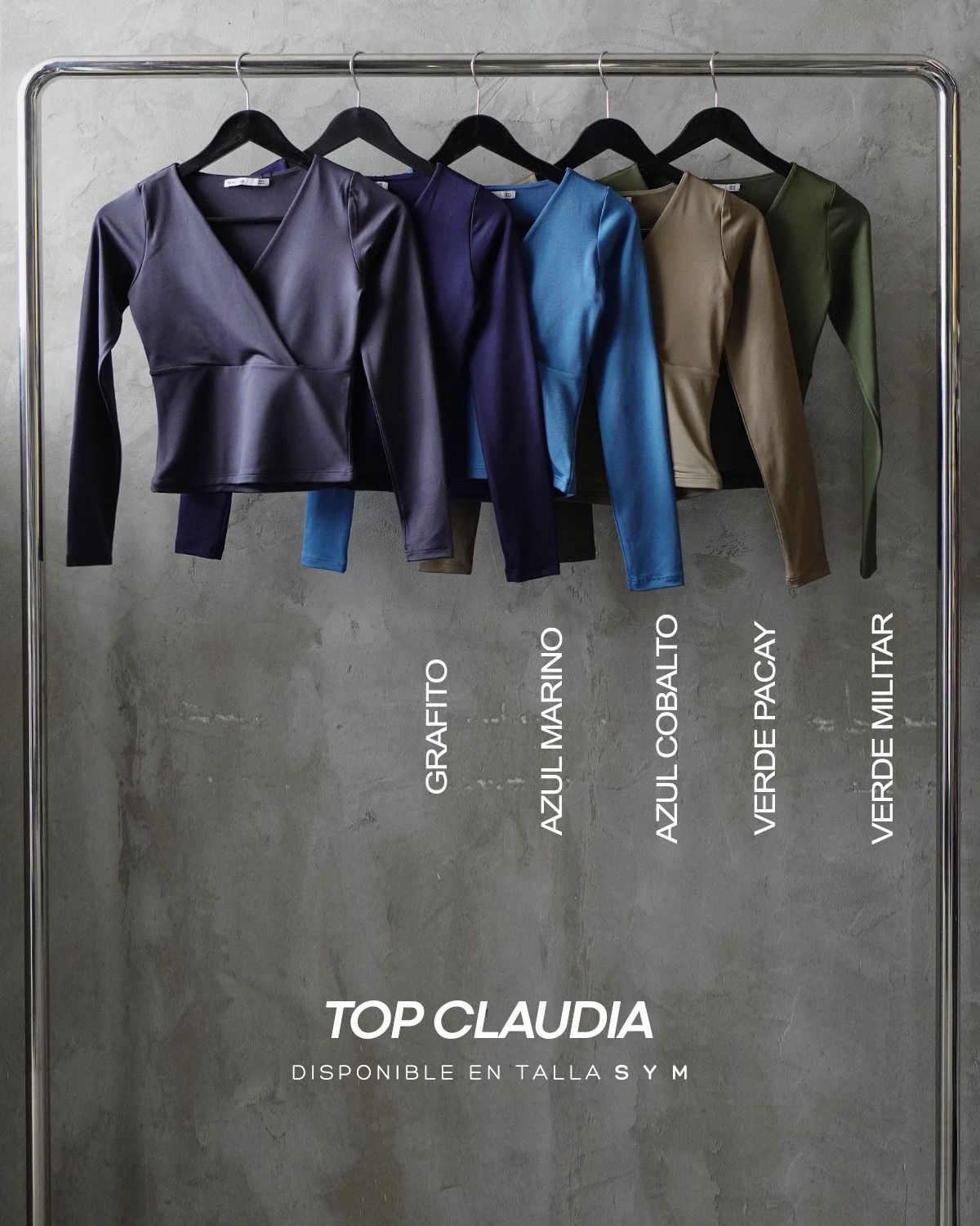 TOP CLAUDIA - AZUL COBALTO