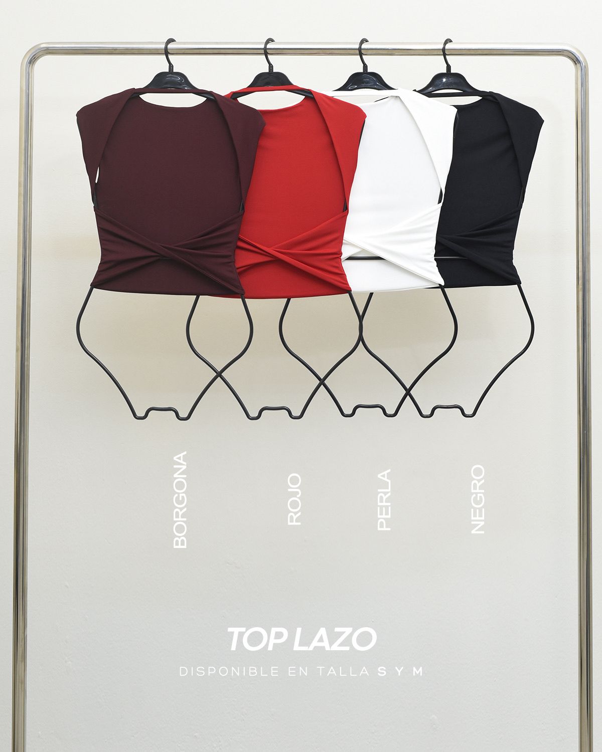 TOP LAZO MANGA CORTA