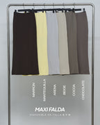 FALDA MAXI FALDA CLASICA - AZUL NOCHE