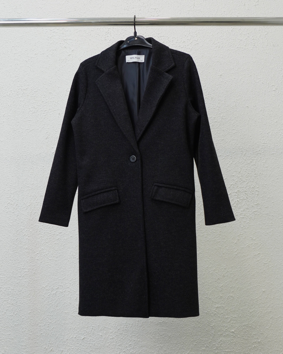 ABRIGO VALERIA - NEGRO JASPEADO