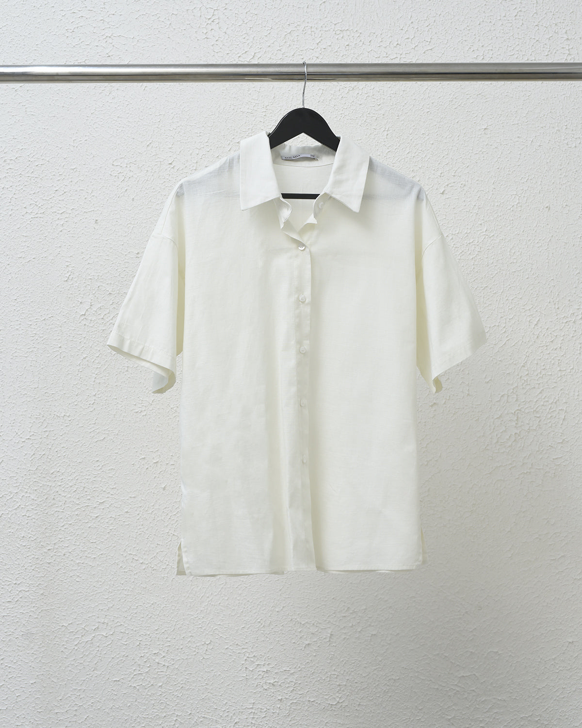 CAMISA BALI MANGA CORTA - RAYAS BLANCAS