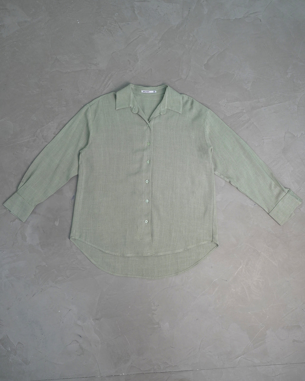 CAMISA OVERSIZE LINO - VERDE OLIVO