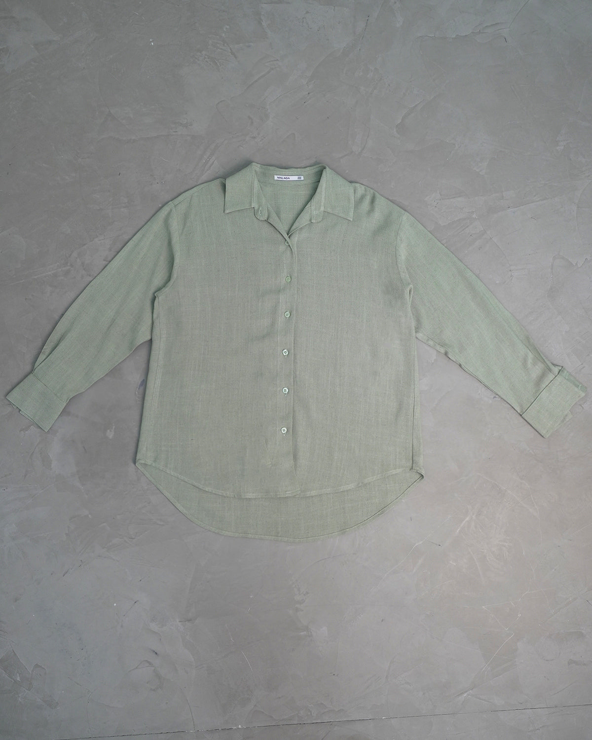 CAMISA OVERSIZE LINO - VERDE OLIVO