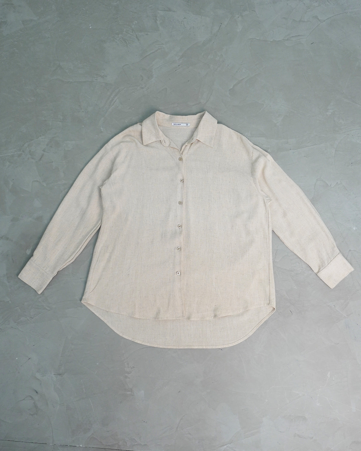 CAMISA OVERSIZE LINO - CREMA OSCURO