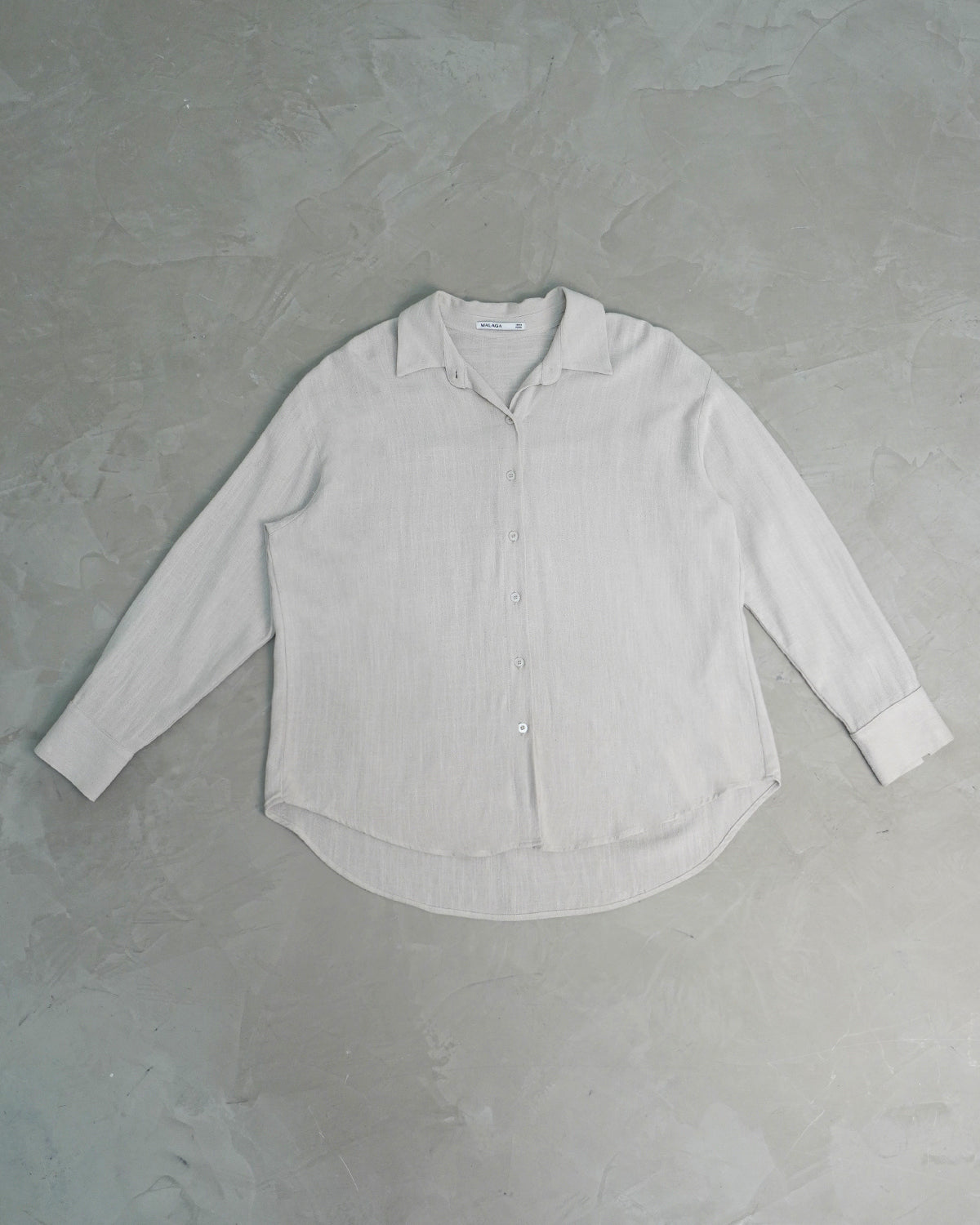 CAMISA OVERSIZE LINO - PERLA