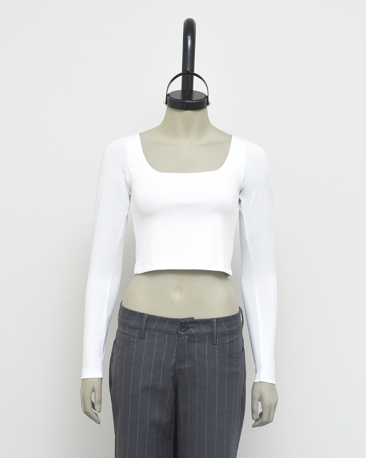 CROP TOP MANGA LARGA - PERLA