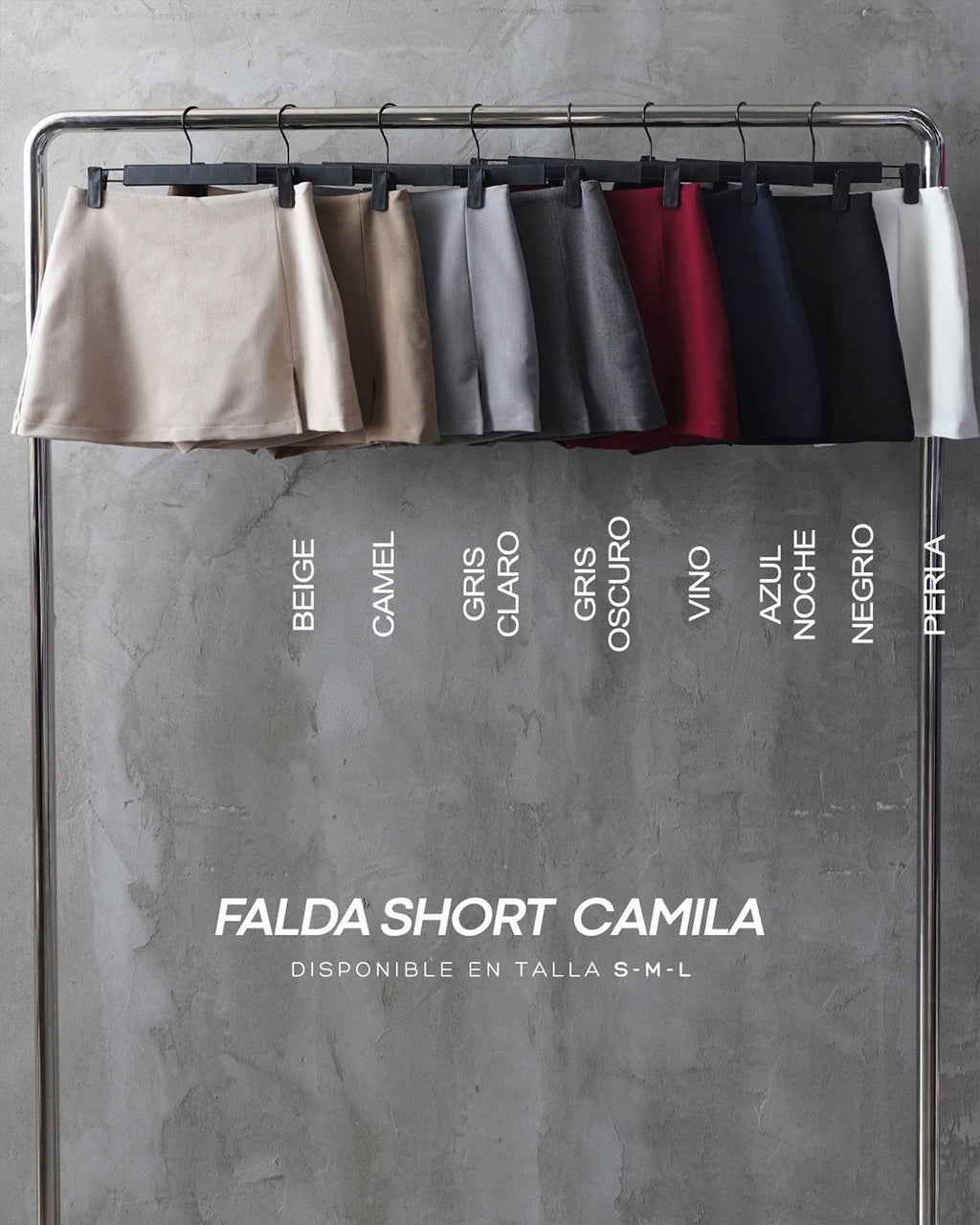 FALDA SHORT CAMILA - AZUL NOCHE