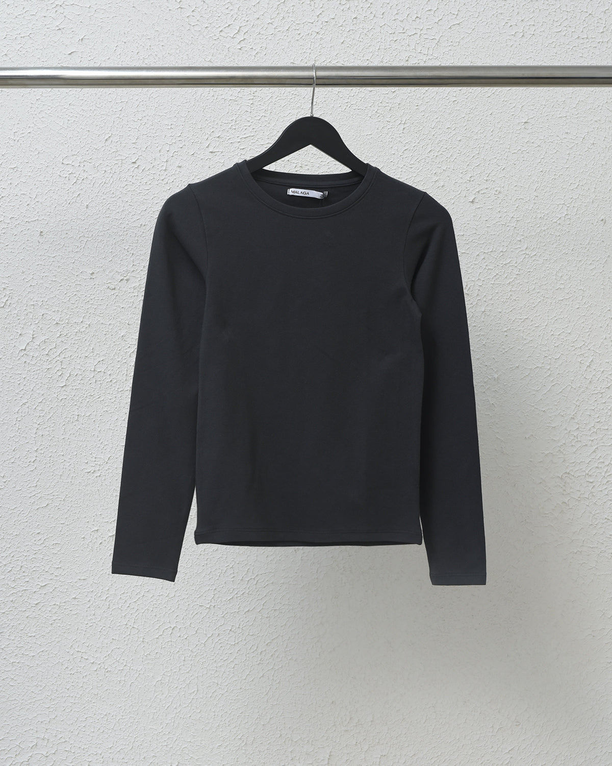 TOP BASICO ALGODON MANGA LARGA - GRAFITO