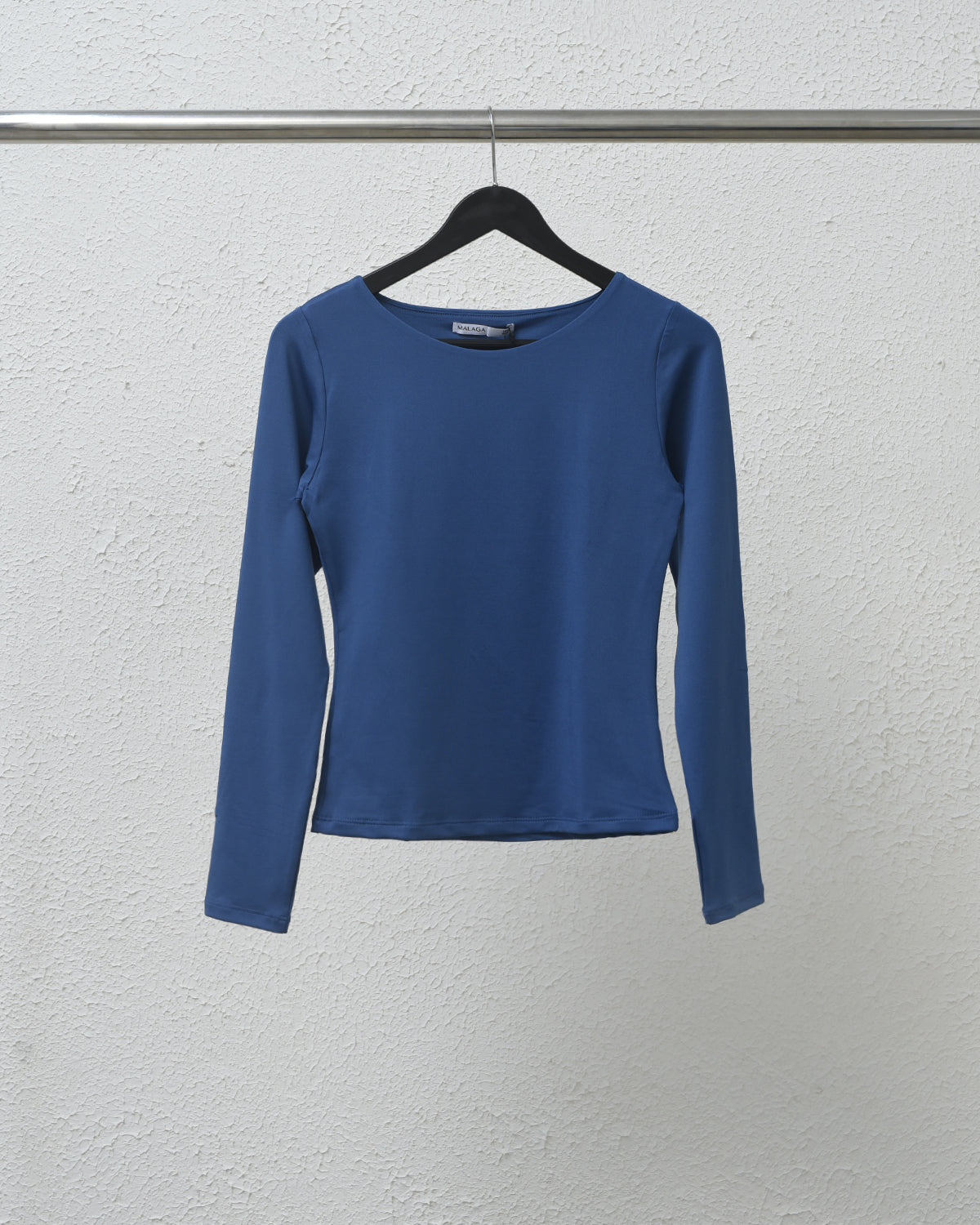 TOP BASICO MANGA LARGA - AZUL COBALTO