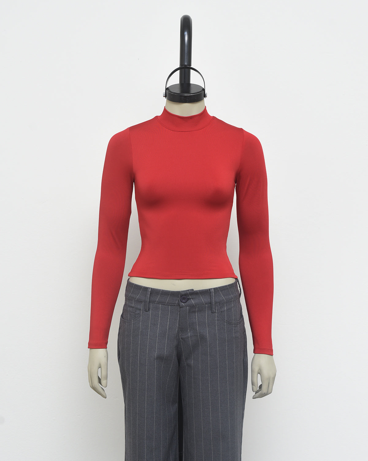 TOP CUELLO ALTO - ROJO