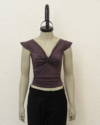 TOP MARIPOSA - CHOCOLATE